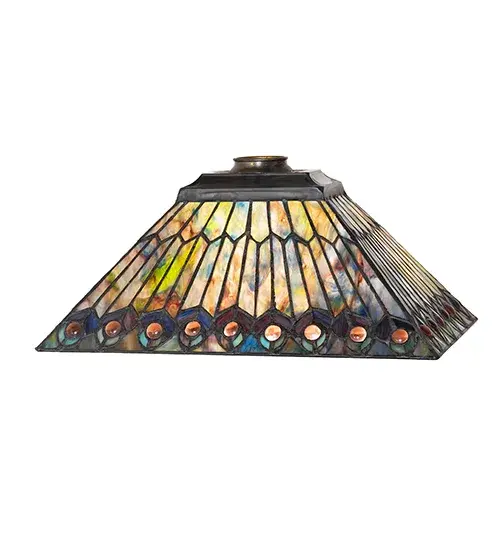 The Tiffany Jeweled Peacock by Meyda Lighting - Image 2