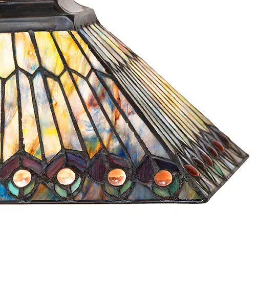 The Tiffany Jeweled Peacock by Meyda Lighting - Image 4