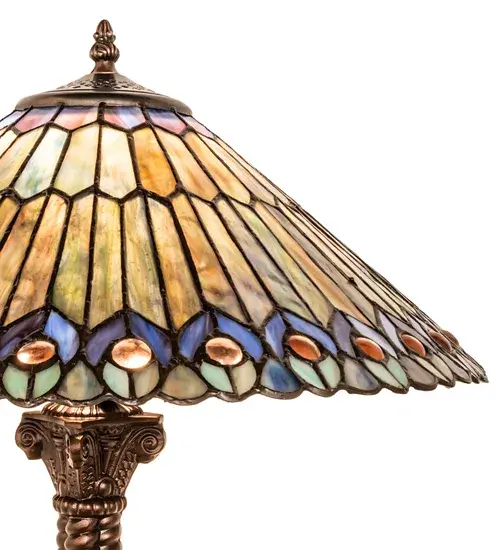 The Tiffany Jeweled Peacock by Meyda Lighting - Image 7