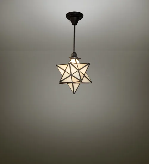 12" Wide Moravian Star Pendant