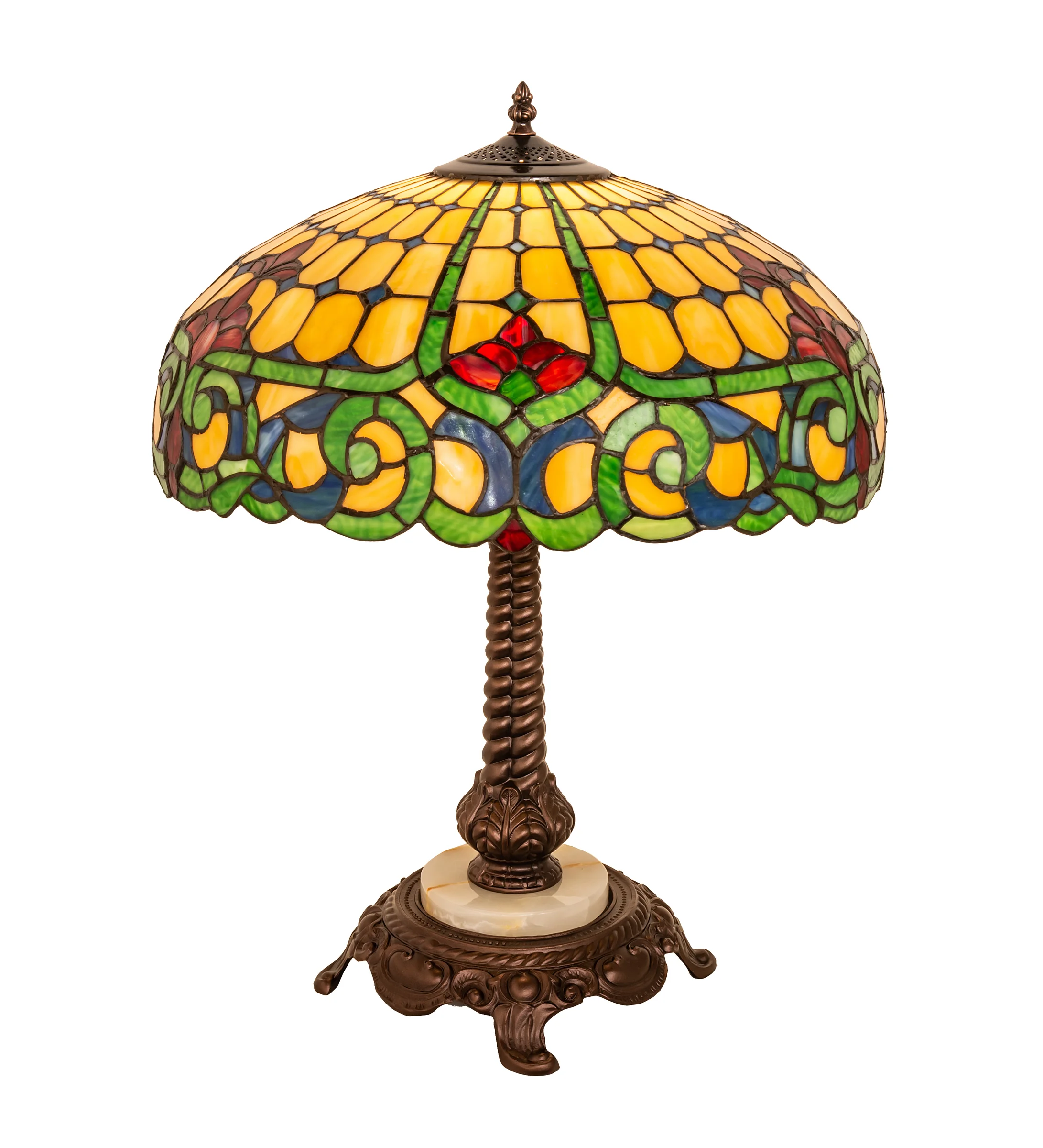 Duffner & Kimberly Colonial One Light Table Lamp in Mahogany Bronze