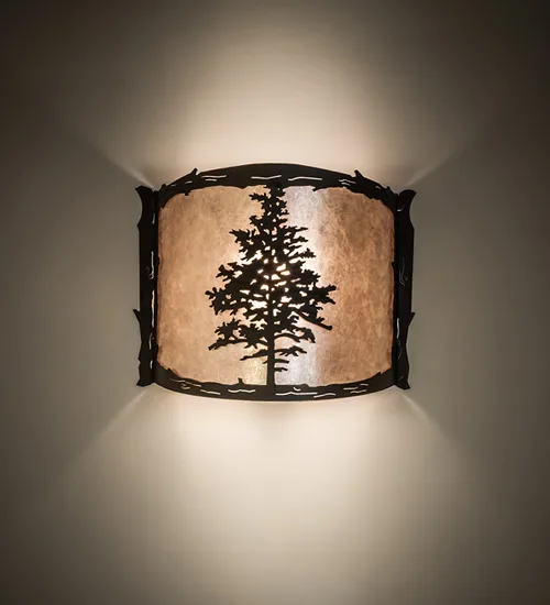 12" Wide Tamarack Wall Sconce