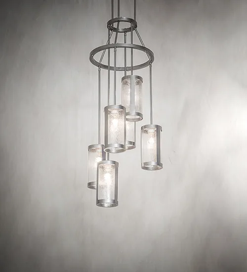 24" Wide Cartier 6 Light Cascading Chandelier