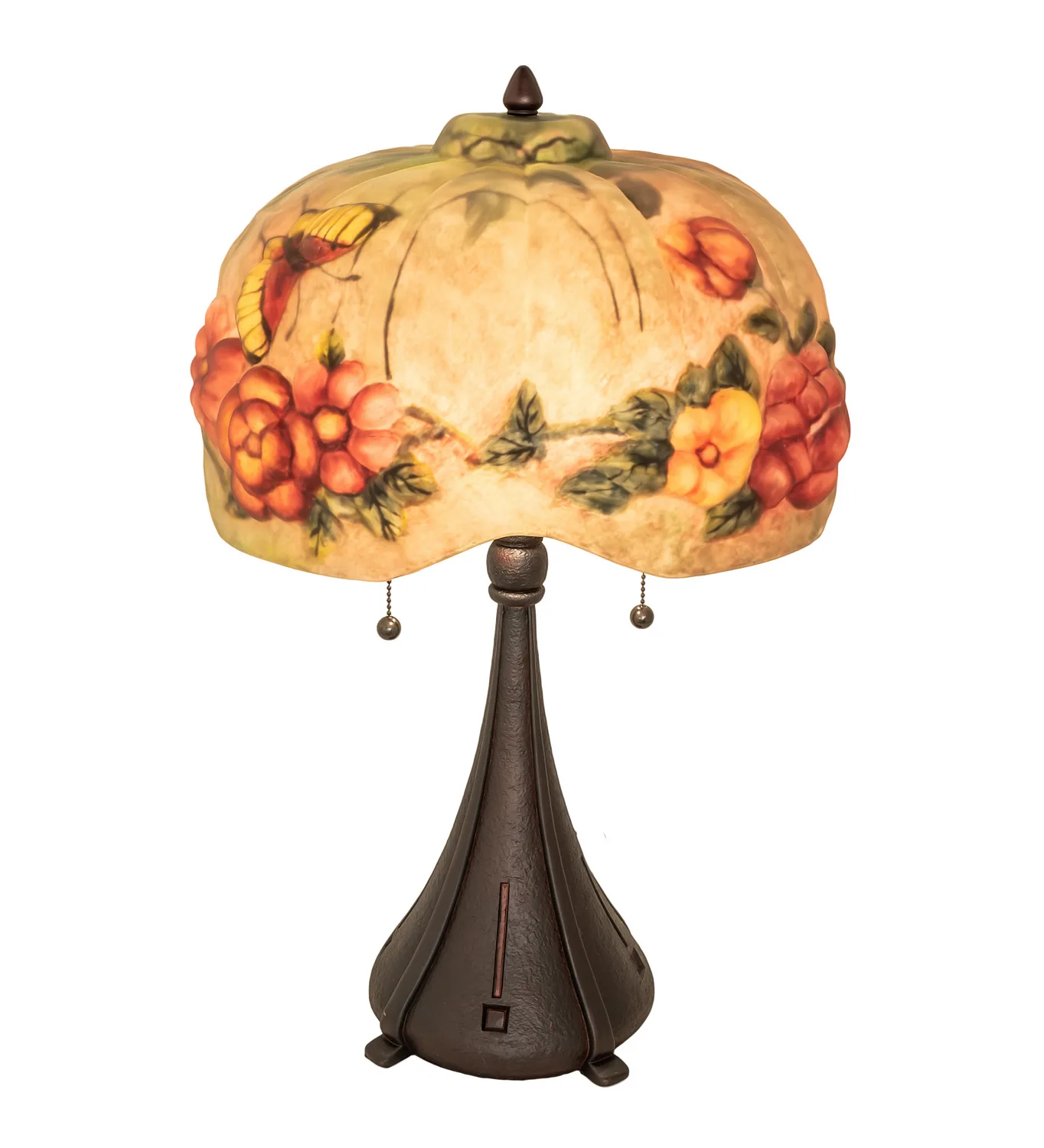 Puffy Two Light Table Lamp in Mahogany Bronze