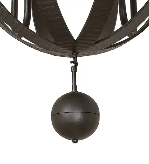 44" Wide Barrel Stave Madera 12 Light Two Tier Chandelier - Image 6