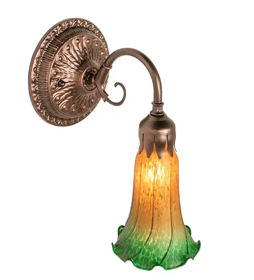 The Amber/Green Pond Lily by Meyda Lighting - Image 4