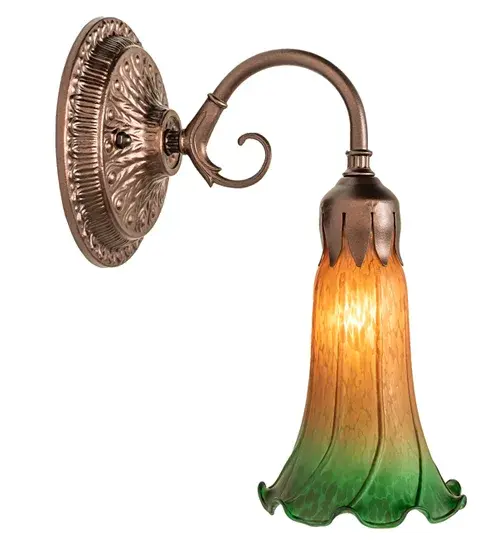The Amber/Green Pond Lily by Meyda Lighting - Image 6