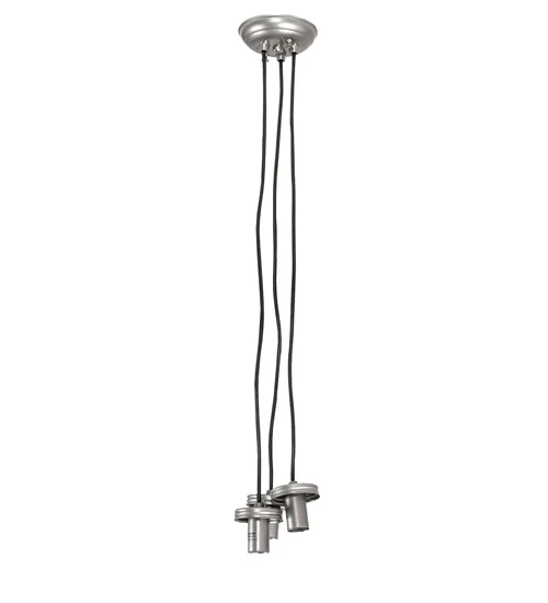 6" Wide Mason Jar 3 Light Pendant Hardware