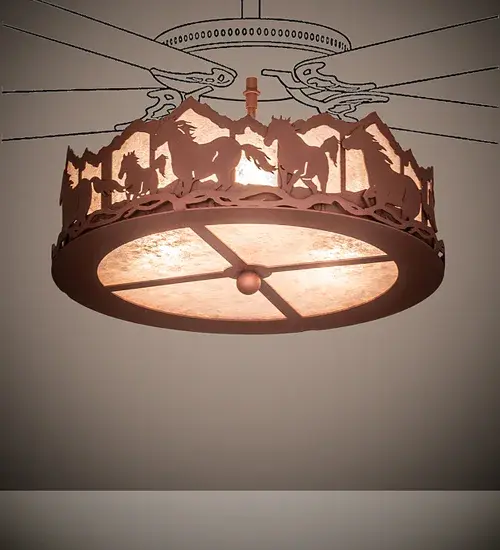 The Running Horses by Meyda Lighting - Image 1