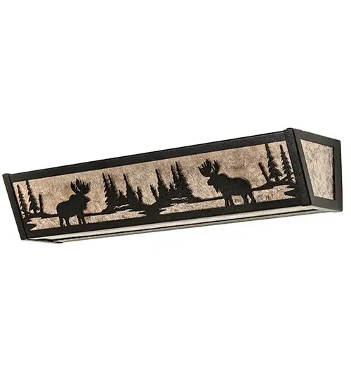 24" Wide Moose at Lake Vanity Light - Image 3