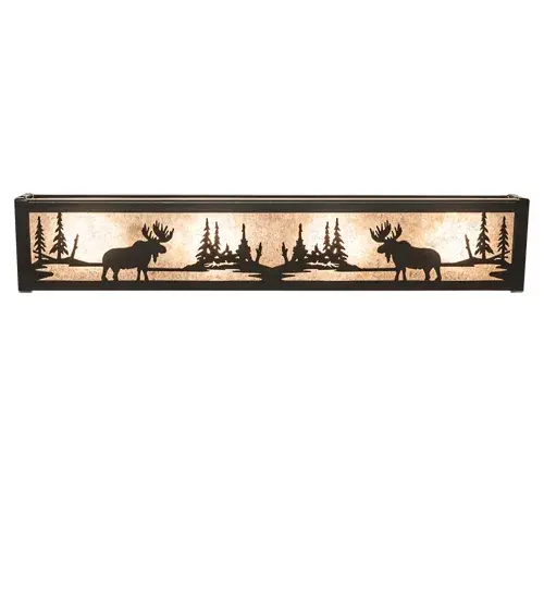 24" Wide Moose at Lake Vanity Light - Image 5