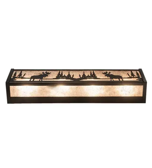 24" Wide Moose at Lake Vanity Light - Image 7