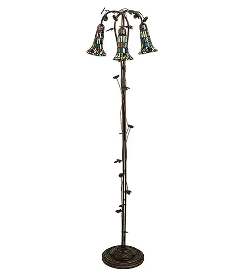 The Meyda Tiffany - Stained Glass Pond Lily by Meyda Lighting - Image 3