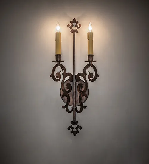 8" Wide Aneila 2 Light Wall Sconce