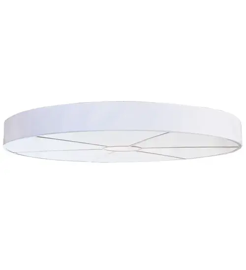 This custom-built Fabric Shade which is complemented with a Statuario Acrylic bottom diffuser was supplied without any illuminating device at the client's request. Many dimmable energy efficient lamping options are available; as well as custom sizes and styles. - alternate view