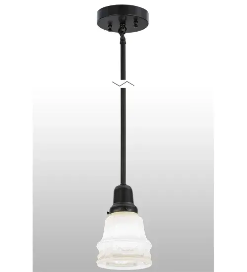 Welcome an era of old world style and charm with Oyster Bay, which features a Garland styled shade in Antique White blown-glass and embraced by Solid Brass hardware that is featured in a Craftsman Brown finish. Place this pendant in multiples for illuminating counters, islands, bars and other spaces. This American-made Revival fixture is custom crafted in in Upstate New York and illuminated with an energy efficient GU24 CFL bulb. Custom sizes, styles and colors are available. Collection: Revival Finish: Craftsman Brown Glass: White Width: 5.00" Height: 96.00" Length: 5.00" Weight: 3.00 lb Number of Bulbs: 1 Maximum Wattage: 60.00 W Bulb Type: A19 Bulb Base: E26 Material: Brass Country of Origin: USA Safety Rating: Damp - alternate view