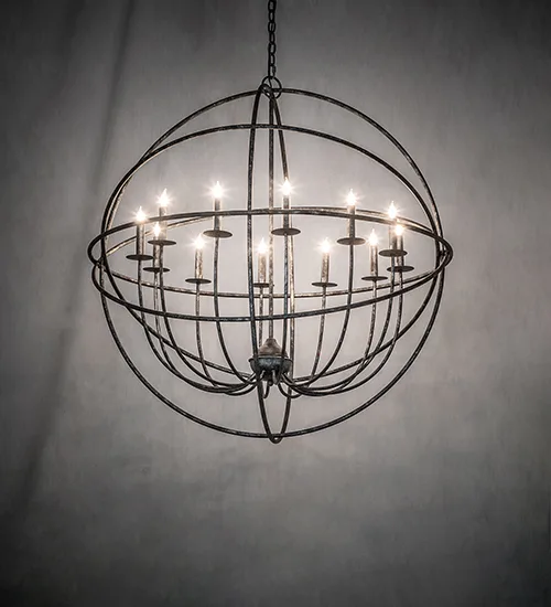 42" Wide Atom Enerjisi 12 Light Chandelier