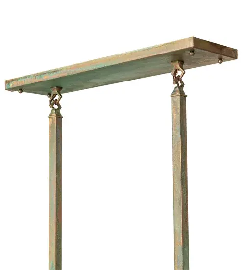 20" Long Hyde Park "T" Mission 2 Light Island Pendant - Image 10