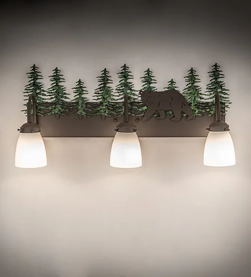 27" Wide Lone Bear 3 Light Vanity