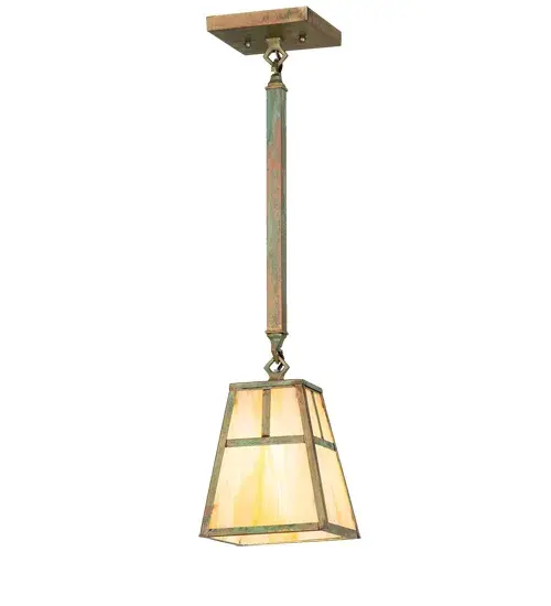 6" Square Hyde Park "T" Mission Mini Pendant - Image 2