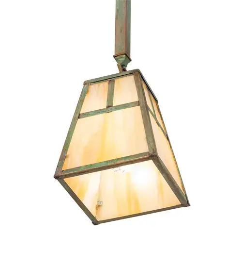 6" Square Hyde Park "T" Mission Mini Pendant - Image 5