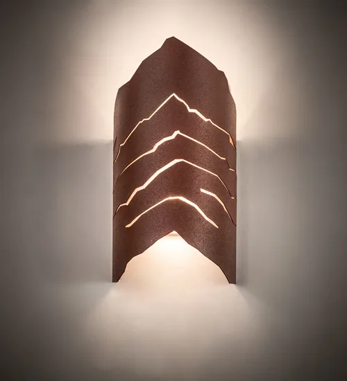 8" Wide Wavey Wall Sconce