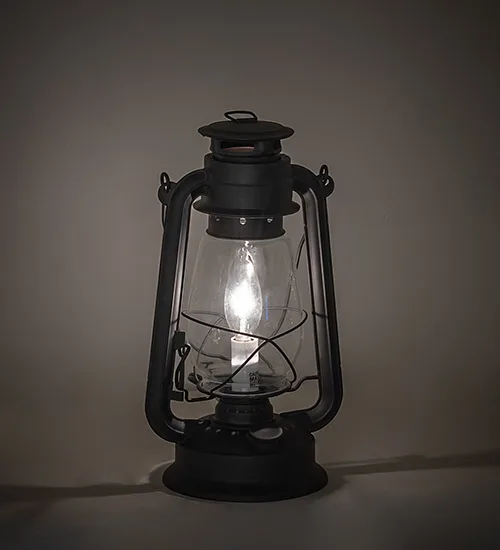 12" High Miners Lantern Table Lamp