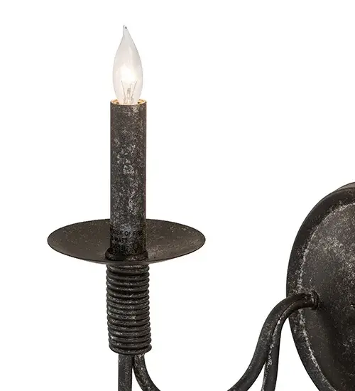 14" Wide Bell 2 Light Wall Sconce - Image 9