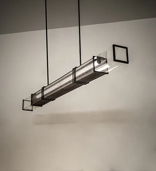 84" Long Quadrato Golpe Oblong Pendant
