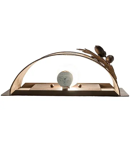 12" Wide Oak Leaf & Acorn Wall Sconce - Image 8