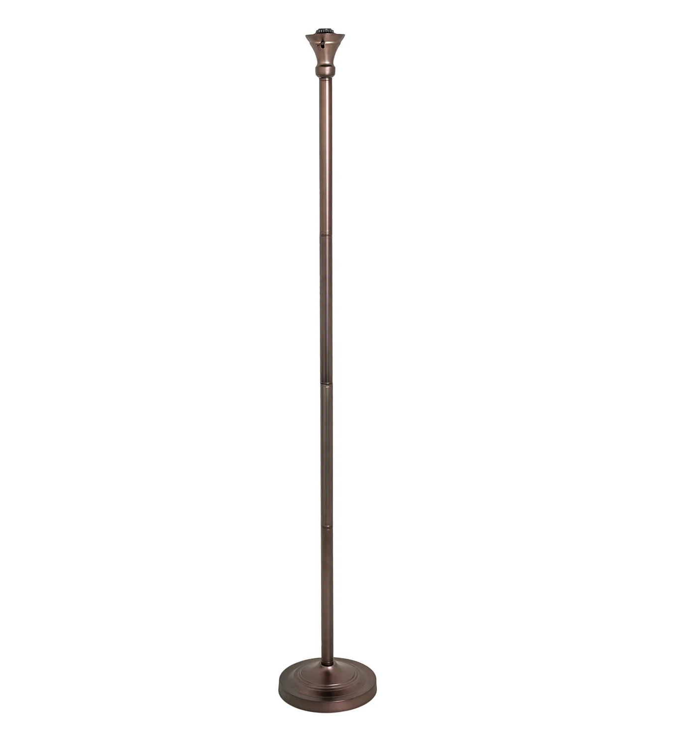 Mica One Light Torchiere Floor Base in Mahogany Bronze
