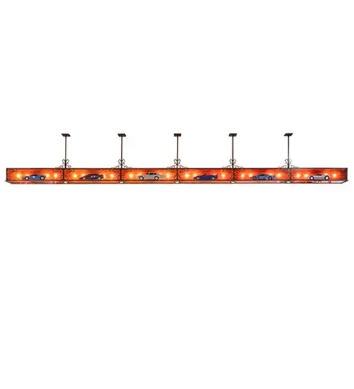 Gilmore is a sleek linear pendant that delivers beautiful ambient and functional illumination. The extensive oblong pendant features a Maduro Idalight diffuser embraced with an Antique Copper frame and hardware. This ceiling fixture uses inner lamps to bring out the beauty of the Idalight and five downlights to deliver functional illumination on the surfaces below. The inner lights and downlights benefit from separate circuits to give you precise dimming control over both layers of light to create the perfect ambiance in the space. The minimalist style fixture is ideal for illuminating desks; islands; and reception areas in offices; hotels; and other spaces. The Gilmore Oblong Pendant is included in our American-made; American-designed; handcrafted; Modern Architectural Lighting Collection; which is manufactured in Yorkville; New York. UL and cUL listed for dry and damp locations. - alternate view