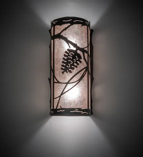 6" Wide Whispering Pines Right Wall Sconce