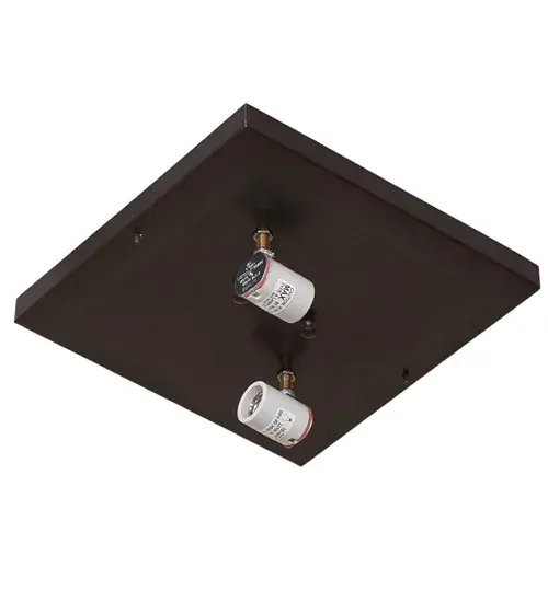 12" Square Hyde Park Deer Creek Flushmount - Image 9