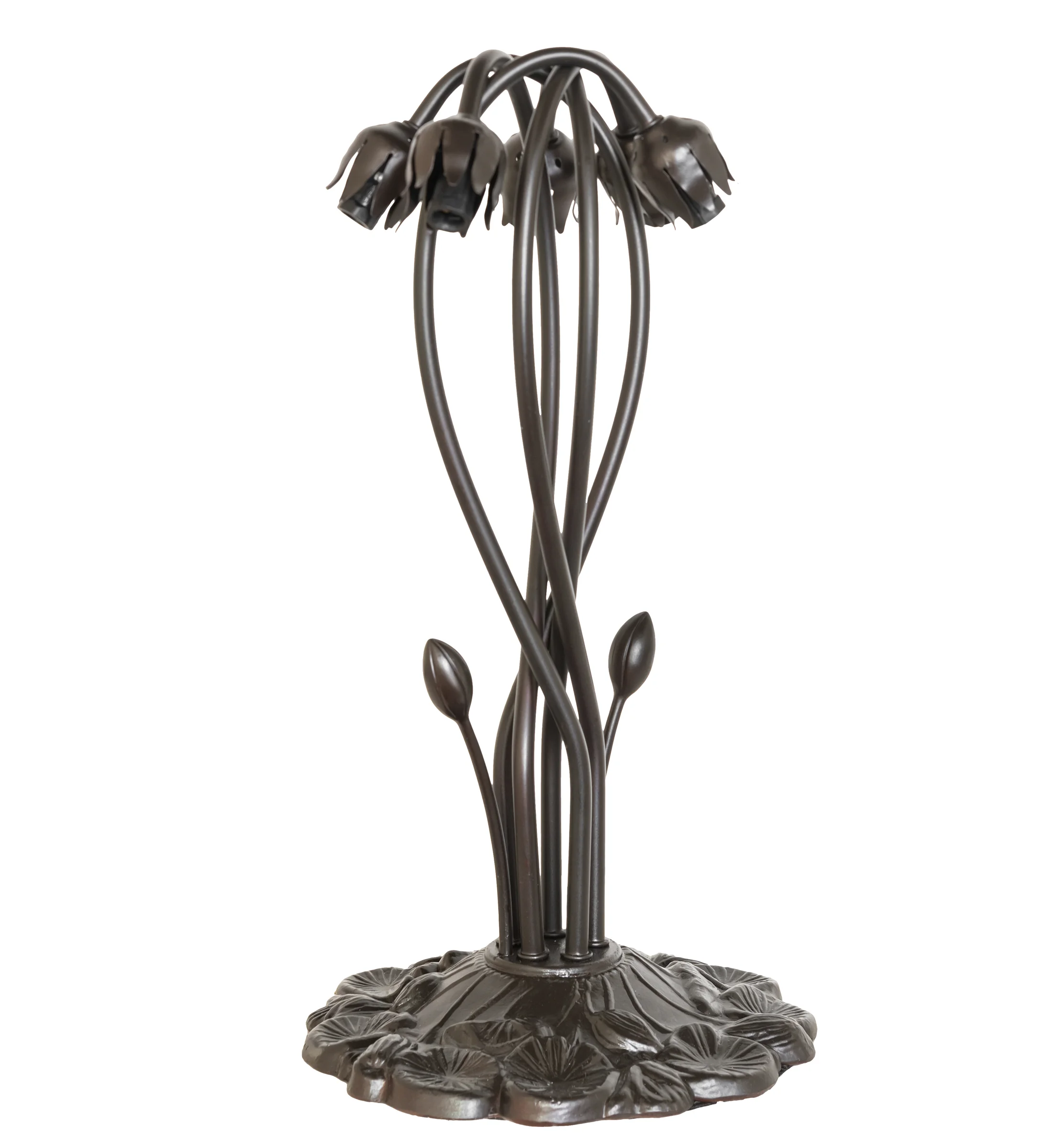 Lily Five Light Table Base in Mahogany Bronze
