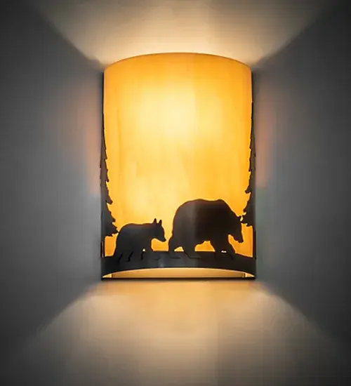 The Pine Tree and Bear by Meyda Lighting - Image 1