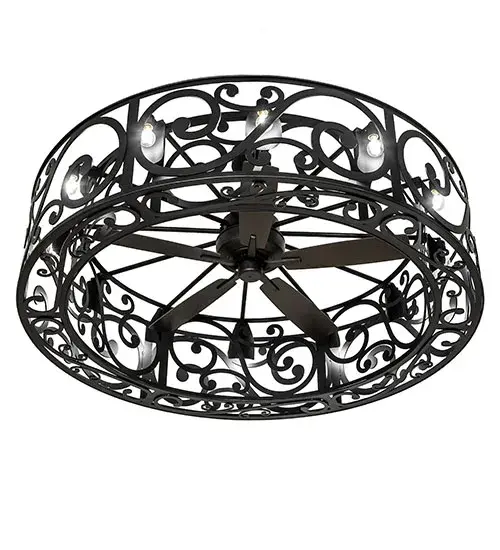 72" Wide Dean 12 Light Chandel-Air - Image 6