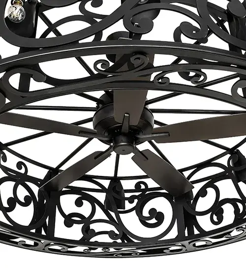 72" Wide Dean 12 Light Chandel-Air - Image 8