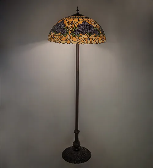 62" High Rose Bouquet Floor Lamp