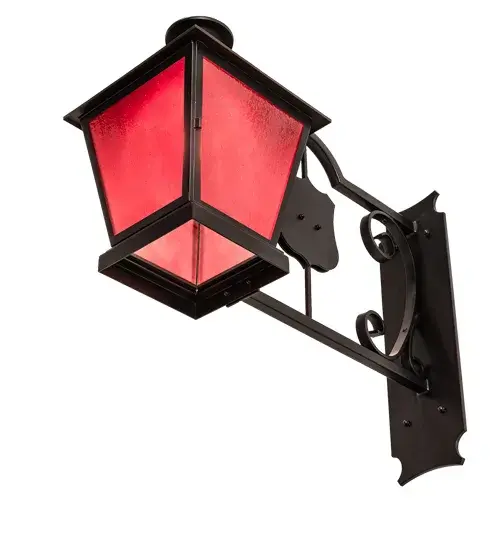 12" Wide Stafford Lantern Wall Sconce - Image 6