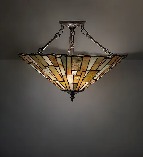 20" Wide Delta Jadestone Semi-Flushmount