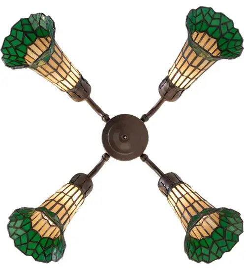 The Meyda Tiffany - Stained Glass Pond Lily by Meyda Lighting - Image 8
