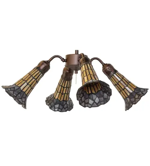 The Meyda Tiffany - Stained Glass Pond Lily by Meyda Lighting - Image 3