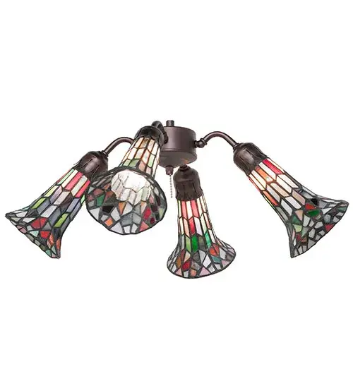 The Meyda Tiffany - Stained Glass Pond Lily by Meyda Lighting - Image 6