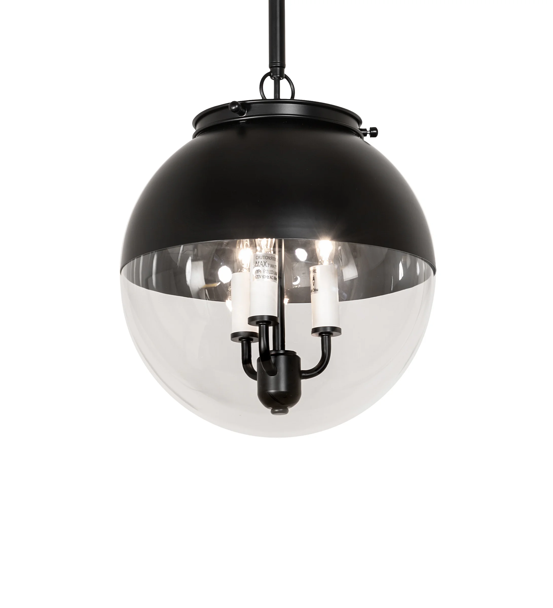 Bola LED Pendant in Matte Black