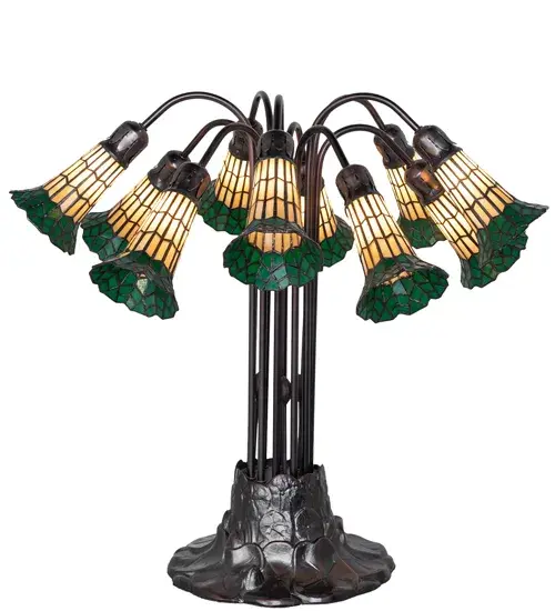 The Meyda Tiffany - Stained Glass Pond Lily by Meyda Lighting - Image 5