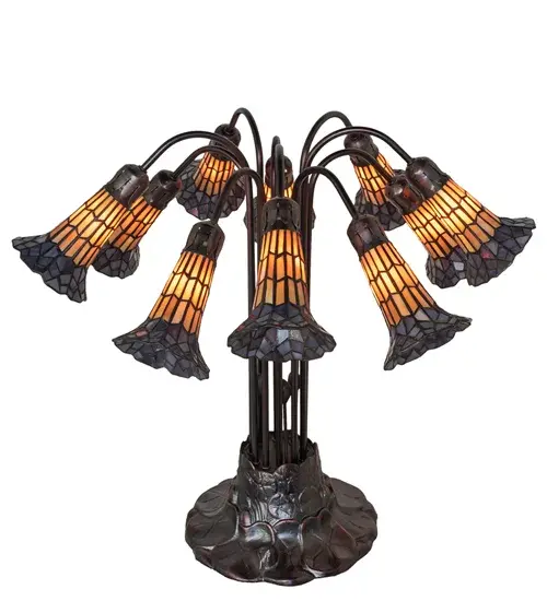 The Meyda Tiffany - Stained Glass Pond Lily by Meyda Lighting - Image 4
