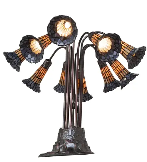 The Meyda Tiffany - Stained Glass Pond Lily by Meyda Lighting - Image 6