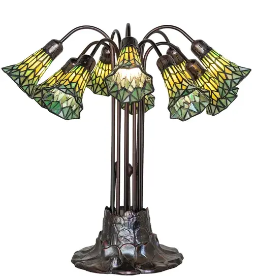 The Meyda Tiffany - Stained Glass Pond Lily by Meyda Lighting - Image 5