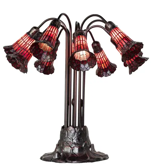 The Meyda Tiffany - Stained Glass Pond Lily by Meyda Lighting - Image 2